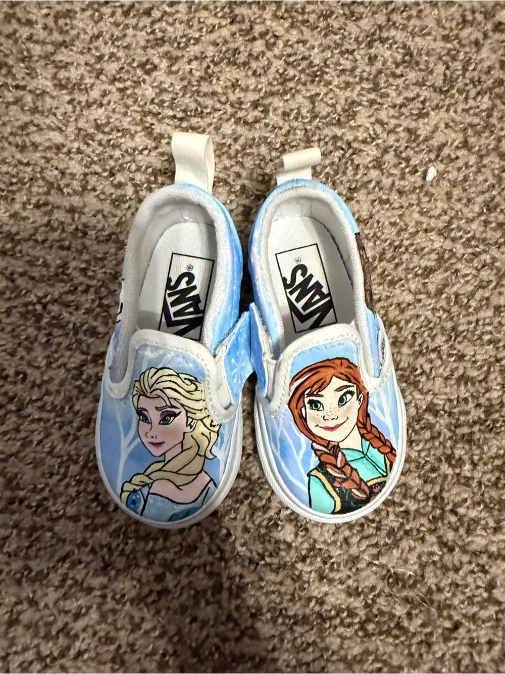 Custom hand painted Frozen Vans